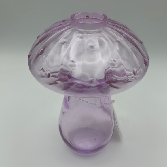 Purple Glass Mushroom Vase - Picture 4 of 5
